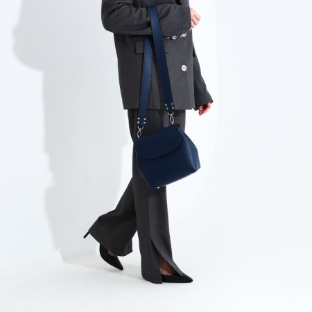 L-Craft bag bag on magnets, external pocket, blue color-7
