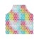 Apron kitchen with a photo print "Circles in color overflows", adjustable, size OS