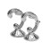 Hook for curtains ks002, one -rod, color chromium