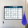 Planing for a magnetic refrigerator for a month 42 x 30 cm, Brauberg, with marker and salph