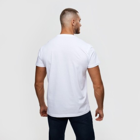 T -shirt male, white color/print mix, size XL-5