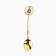 A teaspoon spoon with a New Year's Suspension Suspension for the New Year, 11.5 x 2.3 cm
