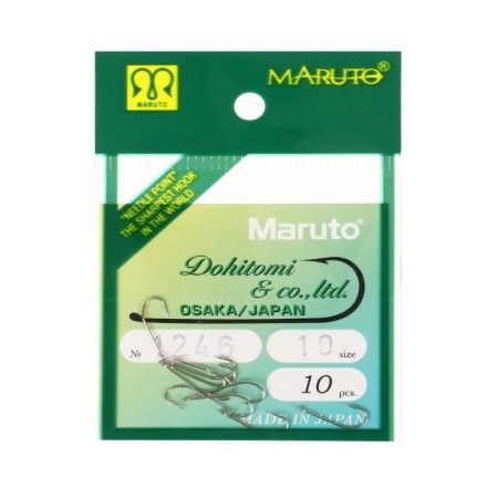 Hooks Maruto 1246, color Ni, No. 10, 10 pcs.