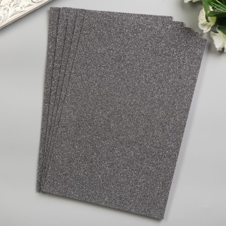 Foamiran "silver shine" 2 mm format A4 (set of 5 sheets)-2