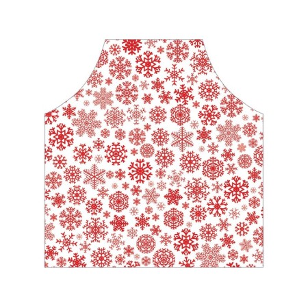 Apron kitchen with a photo print "Snowflakes in winter", adjustable, size OS-1