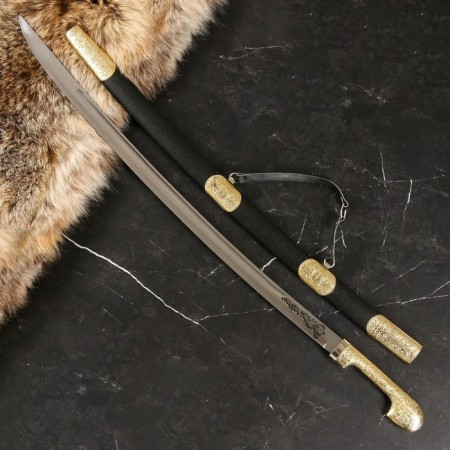 Caucasian checker, souvenir "shamil" Set-leather/brass