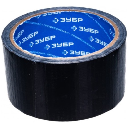 Reinforced tape "Zubble" Professional 12090-50-10, black, moisture resistant, 48 mm x 10 m