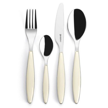 A set of Guzzini Cutlery Feeling cutlery, 24 items, beige color