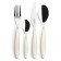 A set of Guzzini Cutlery Feeling cutlery, 24 items, beige color
