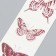 Tattoo on the body color "red butterflies" 20.8x4.7 cm