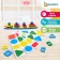 Logical pyramid "Colors and forms", EVA material, cards with tasks, according to the Montessori Methodology