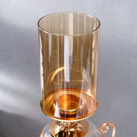 Summary metal, glass per 1 candle "Extraordinary Cup" Gold 55x14x23 cm-8