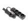 Extension cord Premium 3 nests, 3m, 3x1.5mm², s/s, with a switch, black rexant
