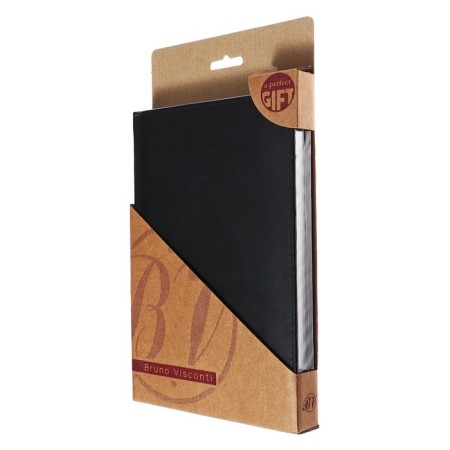 Diary Leduced A5+, 136 sheets of Sidney Nebraska, solid cover, artificial leather, lies, a silver cut, a key 70 g/m2, black-3