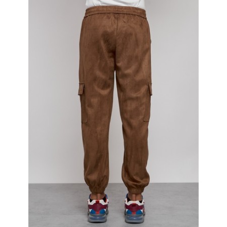 Joggers are sports men, size 52, brown color-10