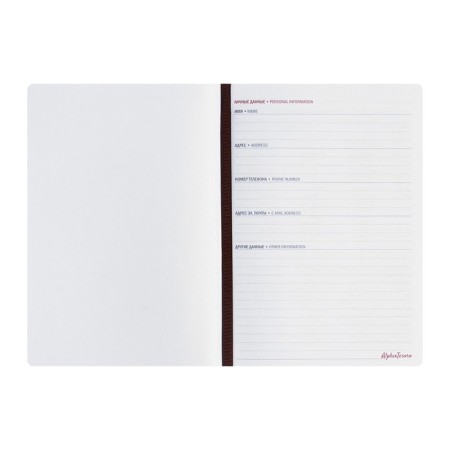 Diary of Leduced A5, 144 sheets "Courage", hard binding with foam rubber, artificial leather, pancake embossing, white offset 80 g/m², beige-4