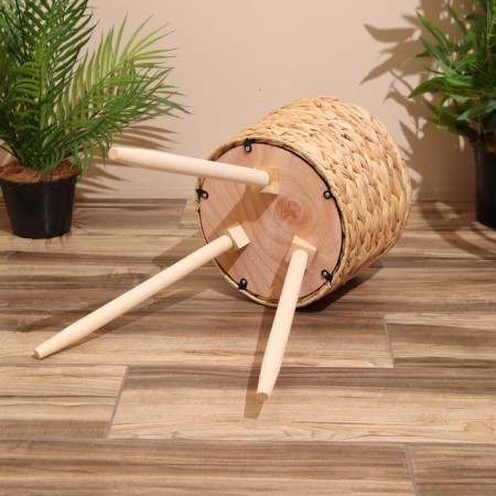 A set of wicker pots, 3 pcs, height 36x36x56 cm-3