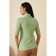 Women's turtleneck with short sleeve Eliseeva Olesya, size 58, green color