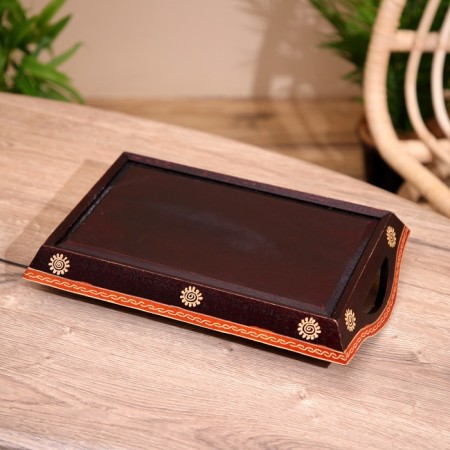 Born tray, batik 35x20x7 cm-4