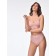 Female top on thin straps in the rubber Mirey Top V-Cutout Spala Stretta, size 44-46, pink color