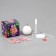 Set for decor of the Christmas ball with half -busin, red, mix