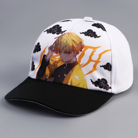 Baby cap for the boy "Anime", white color, rr 52-54 5-7 years-2
