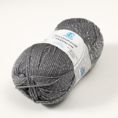 Yarn "Festive" 48% Kashmilon (pan), 48% acrylic, 4% metered 160m/50g (169 gray)-1