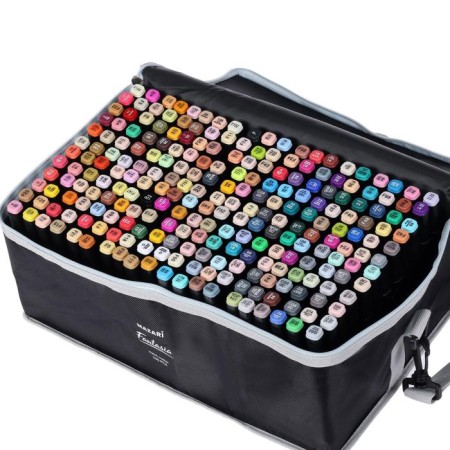 MARKERS for sketching bilateral Mazari Fantasia, 240 colors, (2 markers-blonders)-2