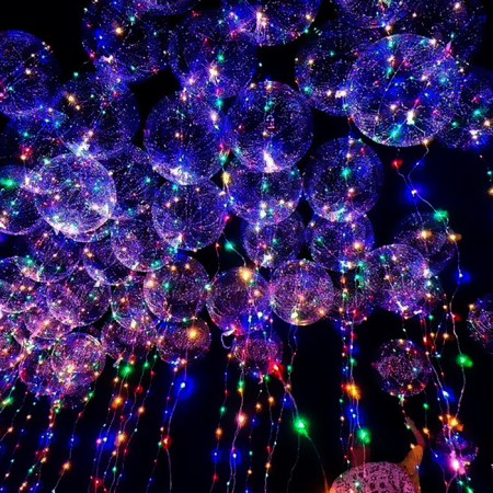 LED tape for balloon, garland, 3 meters, color mix-3
