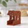 Wooden napkin "Bear", 12 × 12 × 5.5 cm, brown color