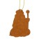 New Year's wooden pendant "New Year! Santa Claus"
