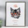 Photo frame plastic 40x50 cm, gray with gold (plastic screen)
