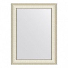 EvoForm mirror in the baguette frame, 78 mm, 58x78 cm, color white skin with chromium