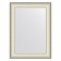 EvoForm mirror in the baguette frame, 78 mm, 58x78 cm, color white skin with chromium