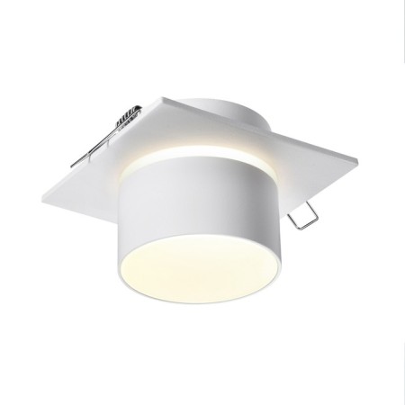 Lamp built -in Novotech. Lirio, 9W, GU10, 60x92x92 mm, white color-3
