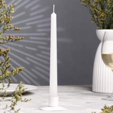 Antique candle, 2.2x 25 cm, white, 