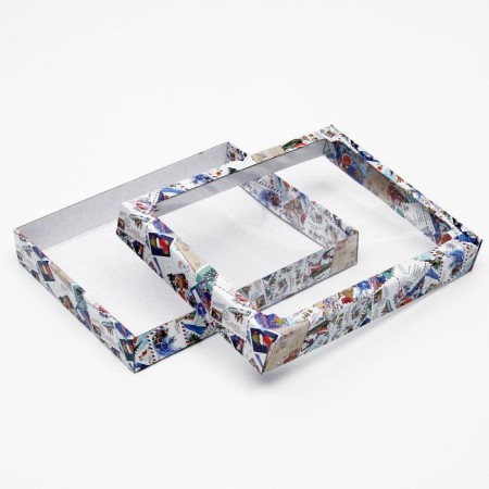 Box a team cover is, with a window, "New Year's Post", 26 x 21 x 4 cm, 1 pc.-1