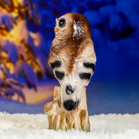 Garden figure "Owl on the stump" 28cm-4