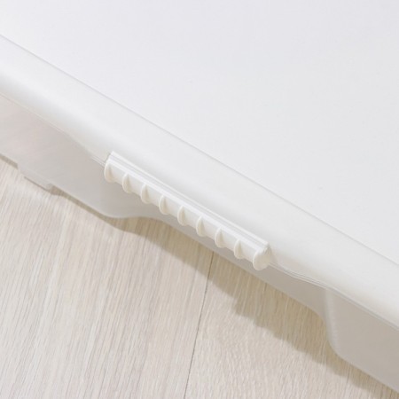 Storage container with Porter lid, 18 l, 66 × 42 × 12 cm, ivory color-2