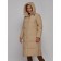 Coat insulated winter female, size 46, color light brown