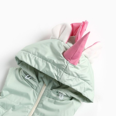 Vest of children's unicorn, mint/pink color, height 86 cm-1