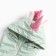 Vest of children's unicorn, mint/pink color, height 86 cm
