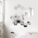 Interior stickers "honeycomb", mirror, wall decor, set 21 pcs, pcs 8 x 7 cm