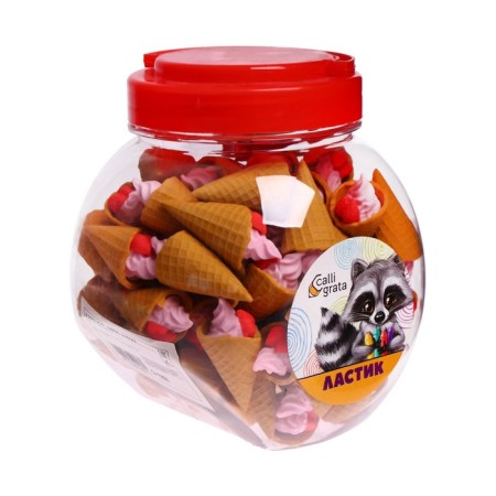 Figure eraser "Eskimo with strawberry", mix-3