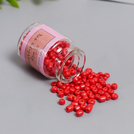 6/0 round beads in the bottle "scarlet" 20 g-1