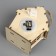Christmas tree toy "Hut of Santa", from batteries, glow warm white