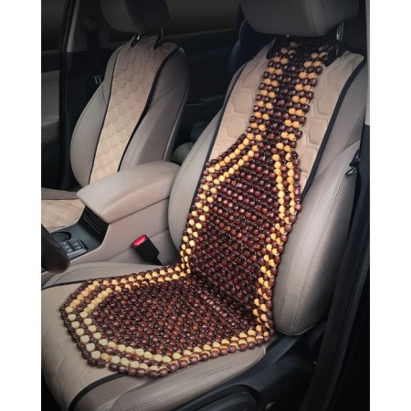 Wooden cape in front. Sit, massage, color yellow/brown. Adcs001-1