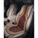 Wooden cape in front. Sit, massage, color yellow/brown. Adcs001