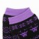 Terry socks, black/lilac color, size 23-25