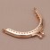 Farmoire sewing "semicircle", 8 cm, gold color